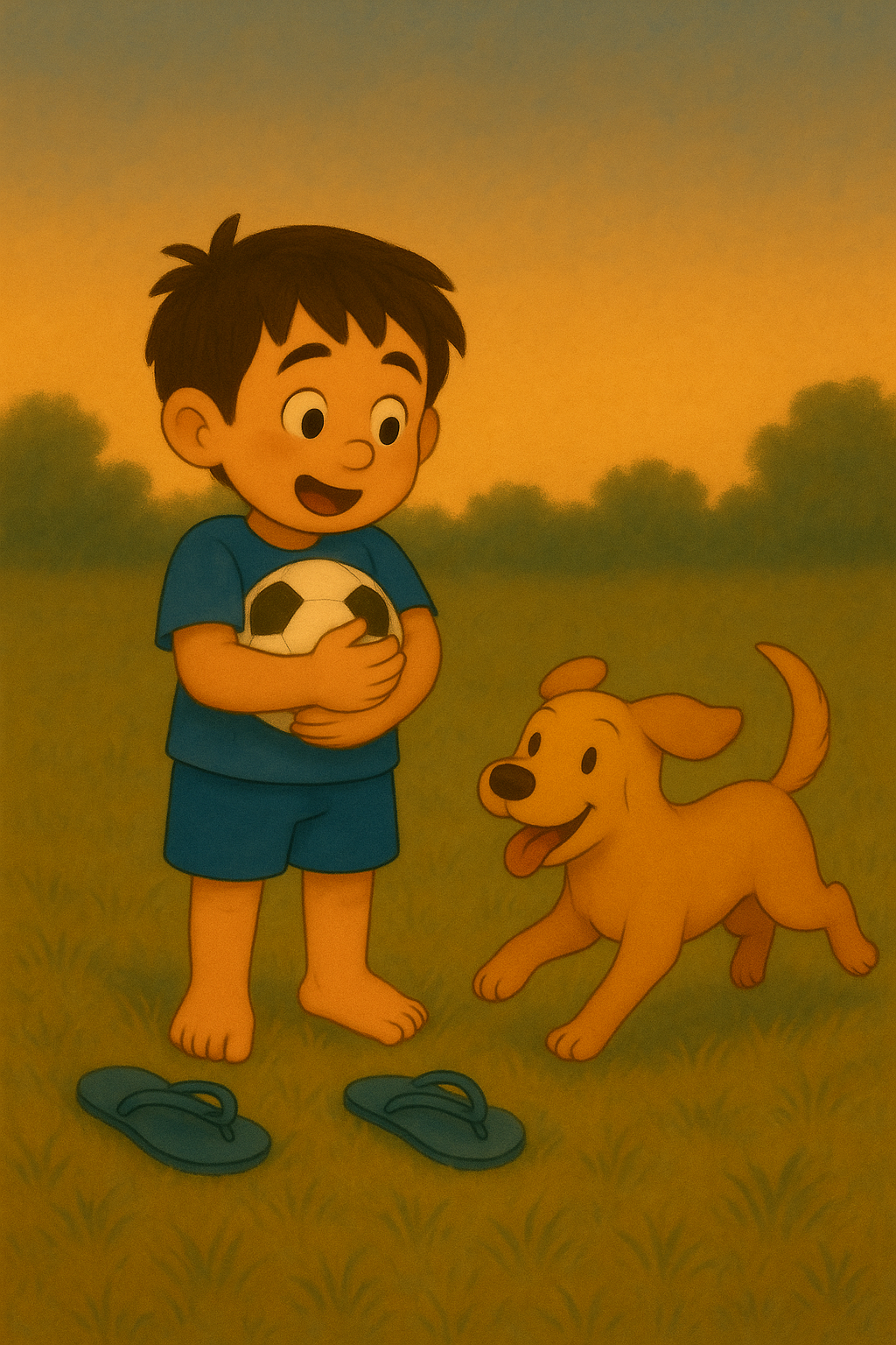 Chico e a Bola no Quintal